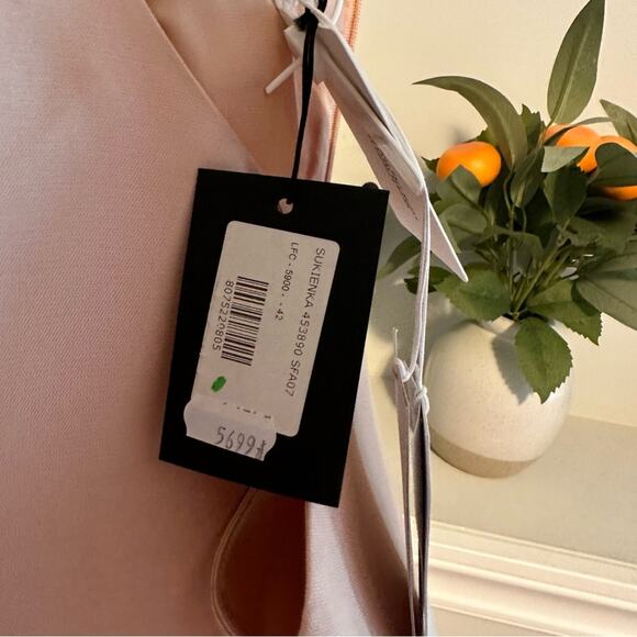 NWT Stella McCartney Pink Cotton Silk Lace Embroidered Shift Mini Dress 42 M - Picture 13 of 16